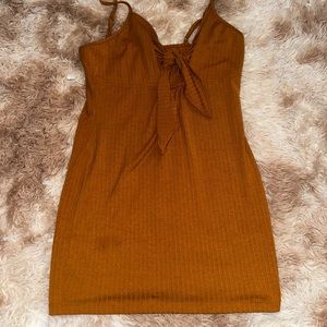 Casual Dress with Bow at Chest